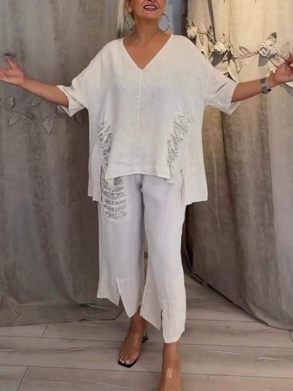 BIANCA | Elegant Two-Piece Summer Set for Sunny Days