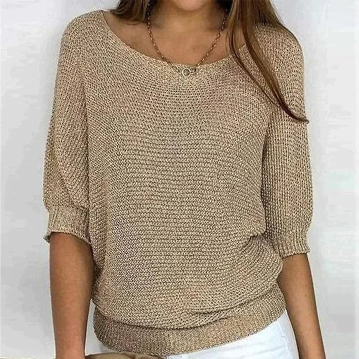 Roundelle™ | Three-Quarter Sleeve Sweater