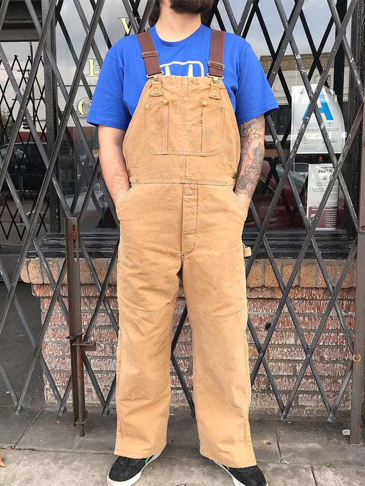 Men's Canvas Dungarees with Relaxed Fit