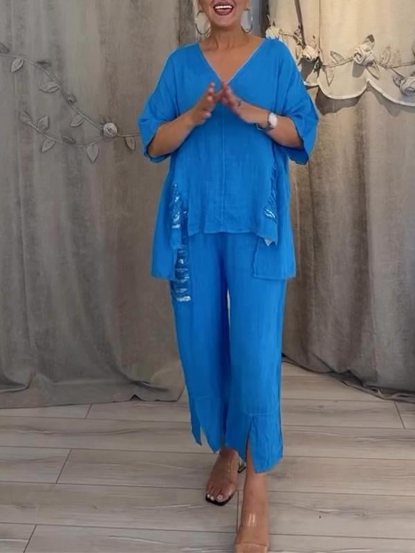 BIANCA | Elegant Two-Piece Summer Set for Sunny Days