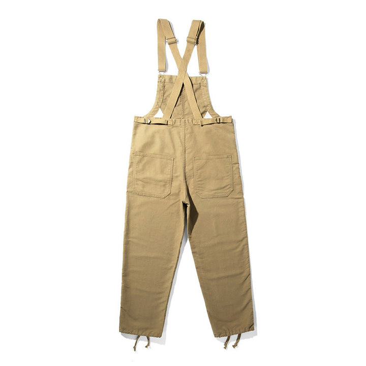 Unisex Moleskin Dungarees with Drawstring