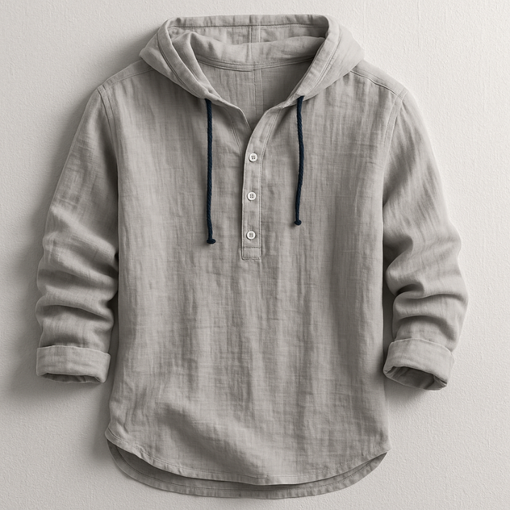 Lorenzo™ | Refined Linen Hooded Shirt
