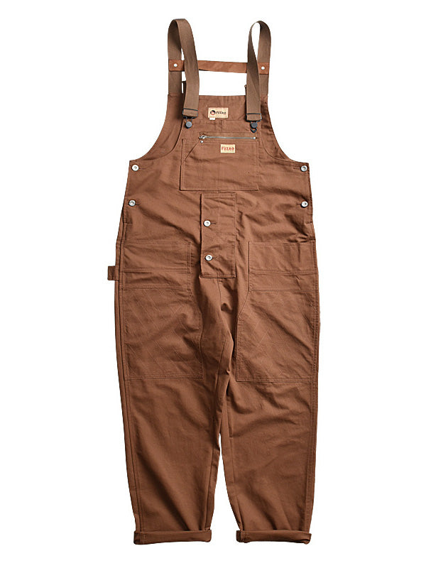 Casual Cargo Overalls with Multiple Pockets