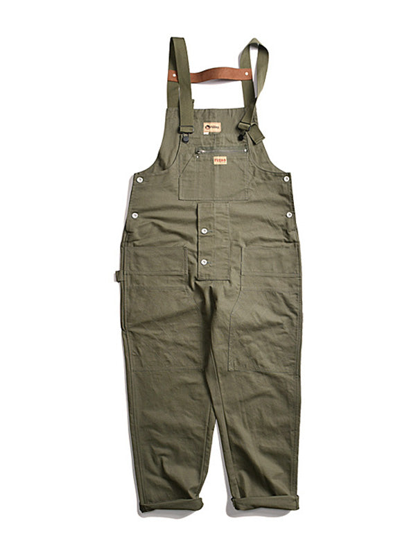 Casual Cargo Overalls with Multiple Pockets