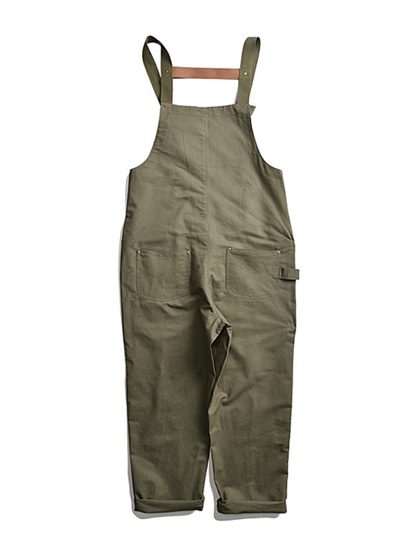 Casual Cargo Overalls with Multiple Pockets