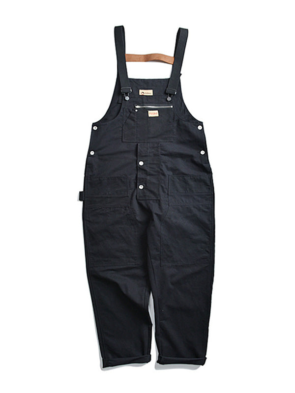 Casual Cargo Overalls with Multiple Pockets