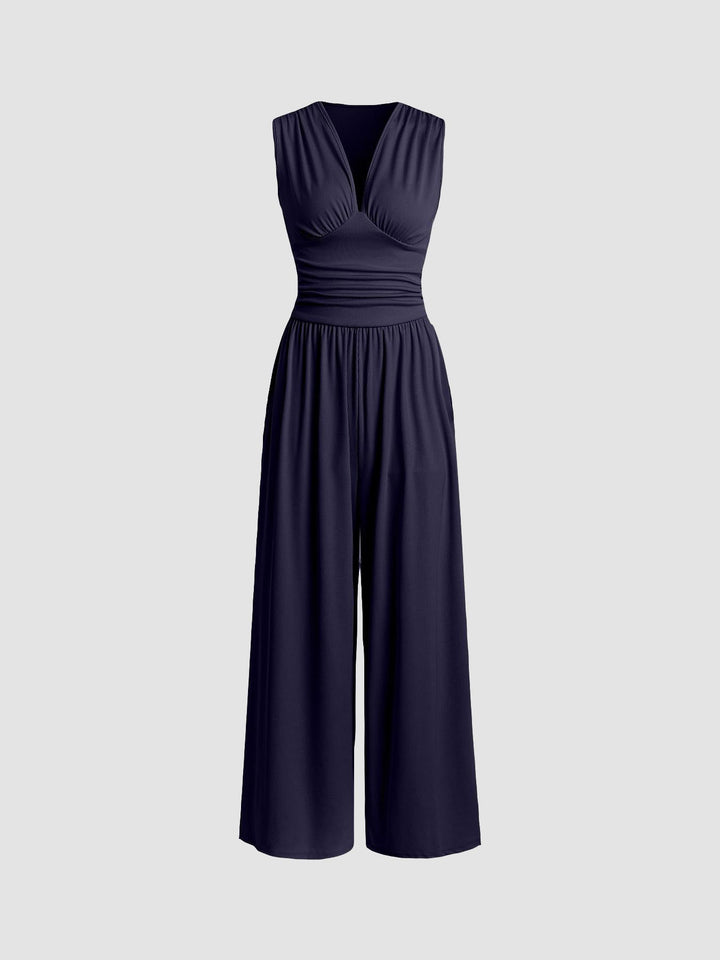 Charity™ | Chic Sleeveless Wide-Leg Jumpsuit