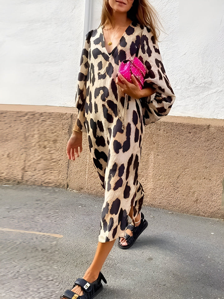 SILVIE | BOLD AND ELEGANT LEOPARD DRESS