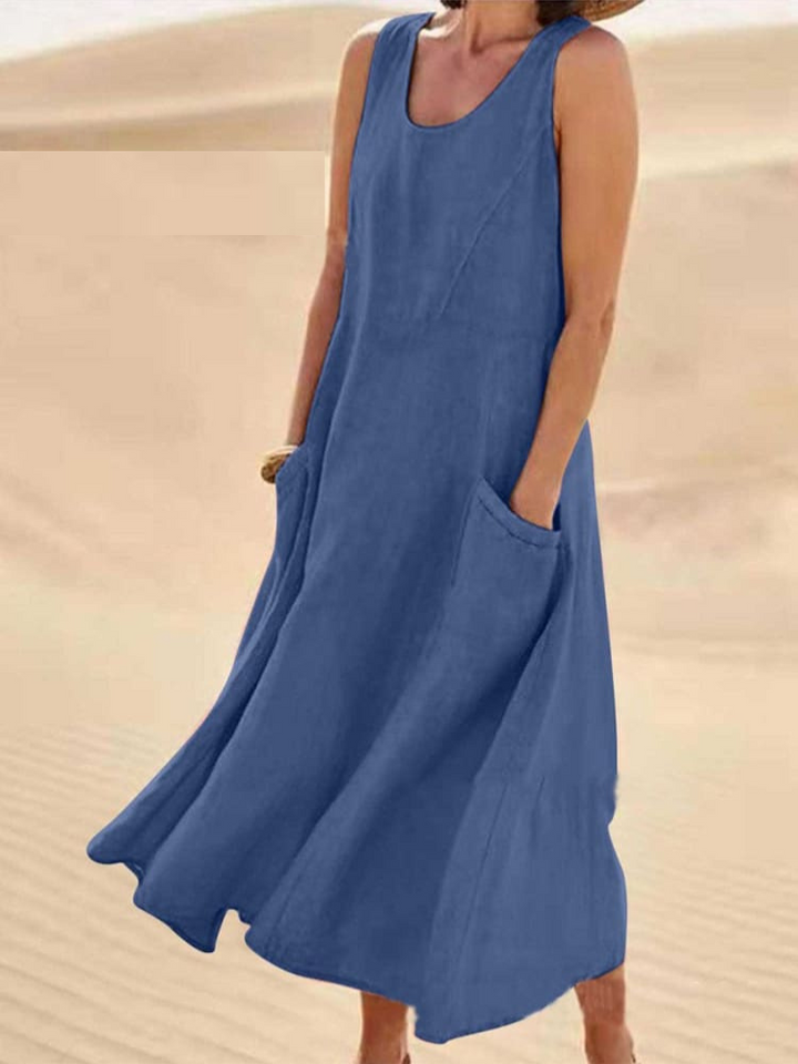 Emily™ | Elegant Linen Summer Dress