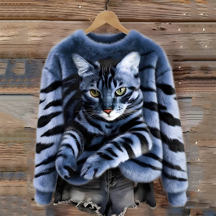 Valerie™ | Realistic Elegant Furry Cat Sweater