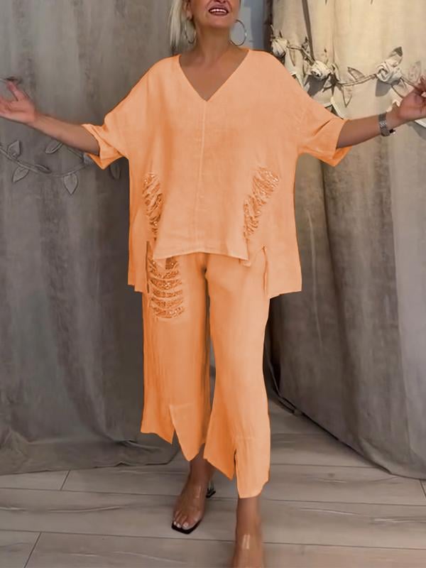 BIANCA | Elegant Two-Piece Summer Set for Sunny Days