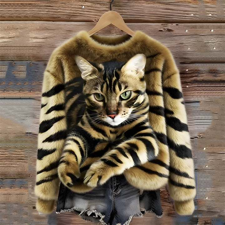 Valerie™ | Realistic Elegant Furry Cat Sweater