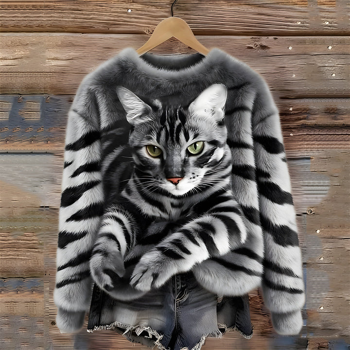 Valerie™ | Realistic Elegant Furry Cat Sweater