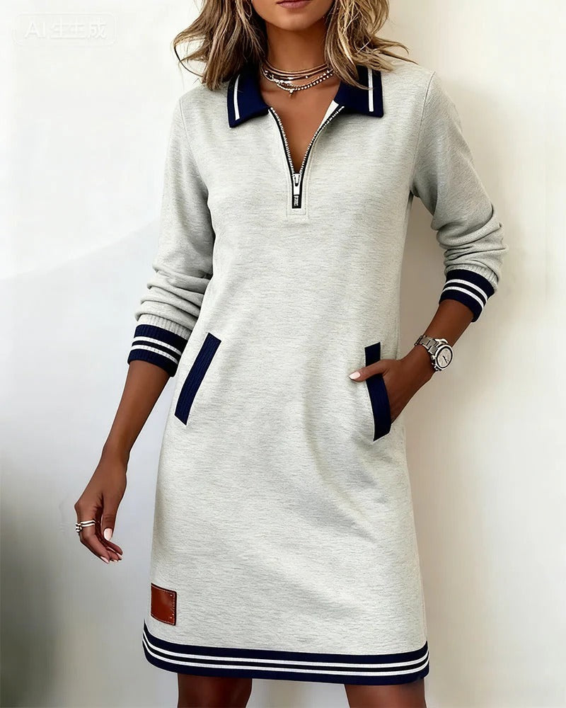 Sophie | Chic Long Sleeve Cotton Dress