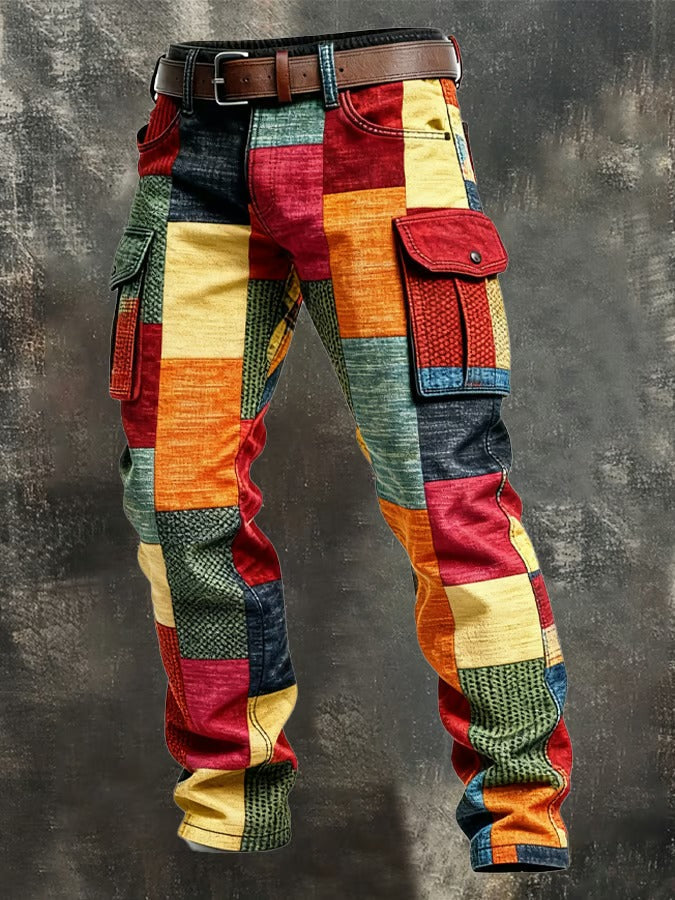 Noa™ | Patchwork Cargo Trousers