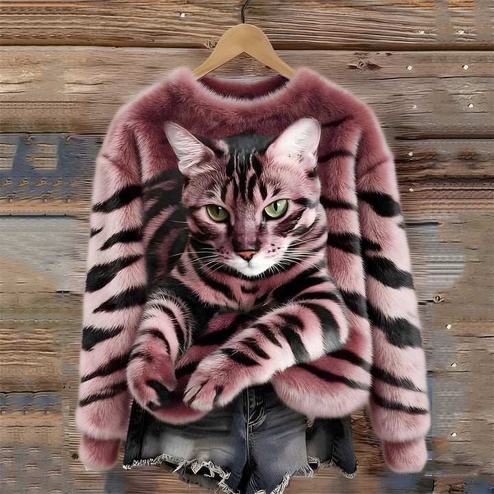 Valerie™ | Realistic Elegant Furry Cat Sweater