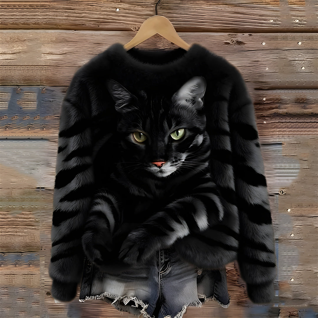 Valerie™ | Realistic Elegant Furry Cat Sweater
